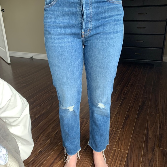 Mother the tomcat ankle fray Distressed Jeans - Picture 12 of 13